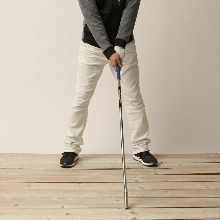 ゴルフ スイング 練習器具 ハンドファースト シャローイング 「TRIONE（トライワン）マルチスイングスティック」 トライワン TRIONE マルチスイングスティック シャローイング 75グラムウェイト装着時