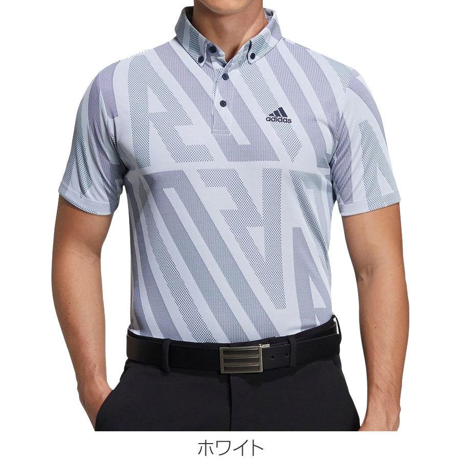 アディダス ゴルフウェア メンズ ADIDAS ジャカード 半袖 ポロシャツ 