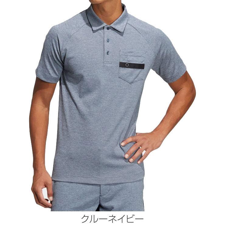 アディダス ゴルフウェア メンズ メランジ ラグランスリーブ 半袖 Hl440 Hl440 ラグランスリーブ メンズウエア ポロシャツ Ad22shl440 ゴルフレンジャー 22年春夏モデル M O 割り引く