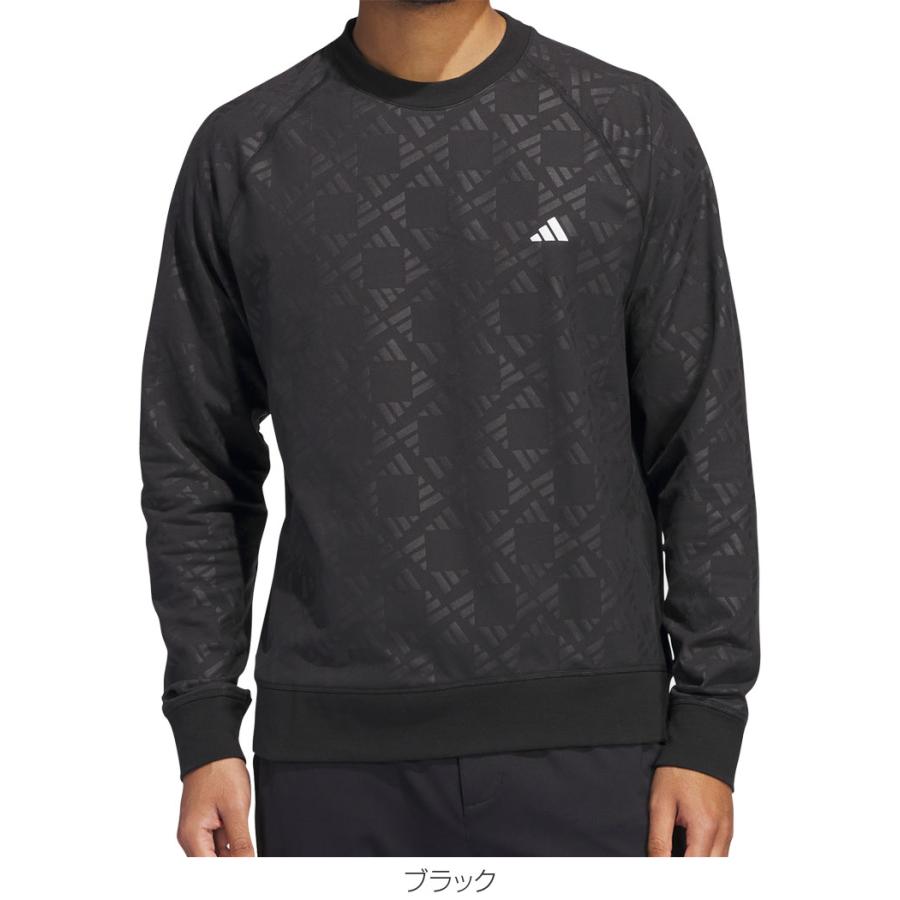 【新品L】 アディダス　長袖モックネック　スカート　セットアップ　UVケア付 セール・アウトレット】UVケア付き ジャカード ストレッチ