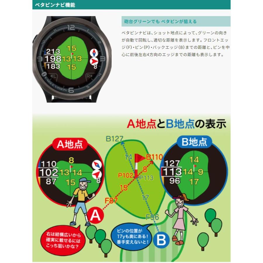 GPS 腕時計型 ゴルフナビ レコーダー イーグルビジョン ウォッチ