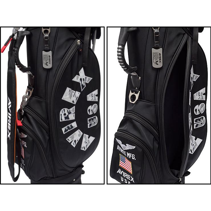 アヴィレックス ゴルフ セルフスタンド付 キャディバッグ AVG3S-BA3