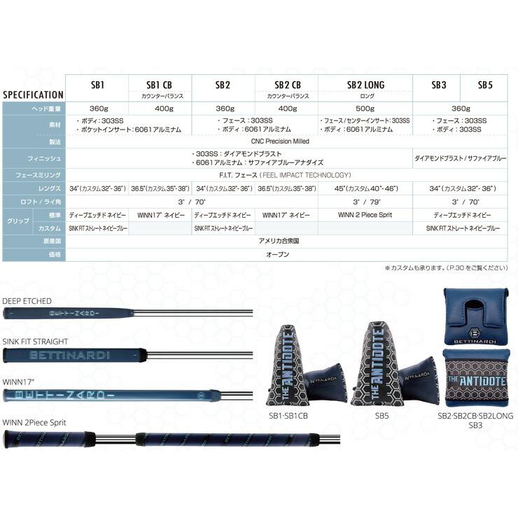 BETTINARDI（ベティナルディ） 2026 ANTIDOTE SB1 パター : ゴルフ