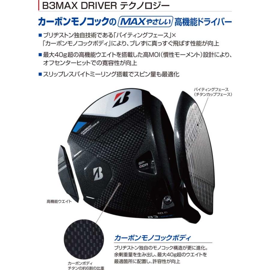 BRIDGESTONE（ブリヂストン） ブリヂストンゴルフ B3 MAX ドライバー