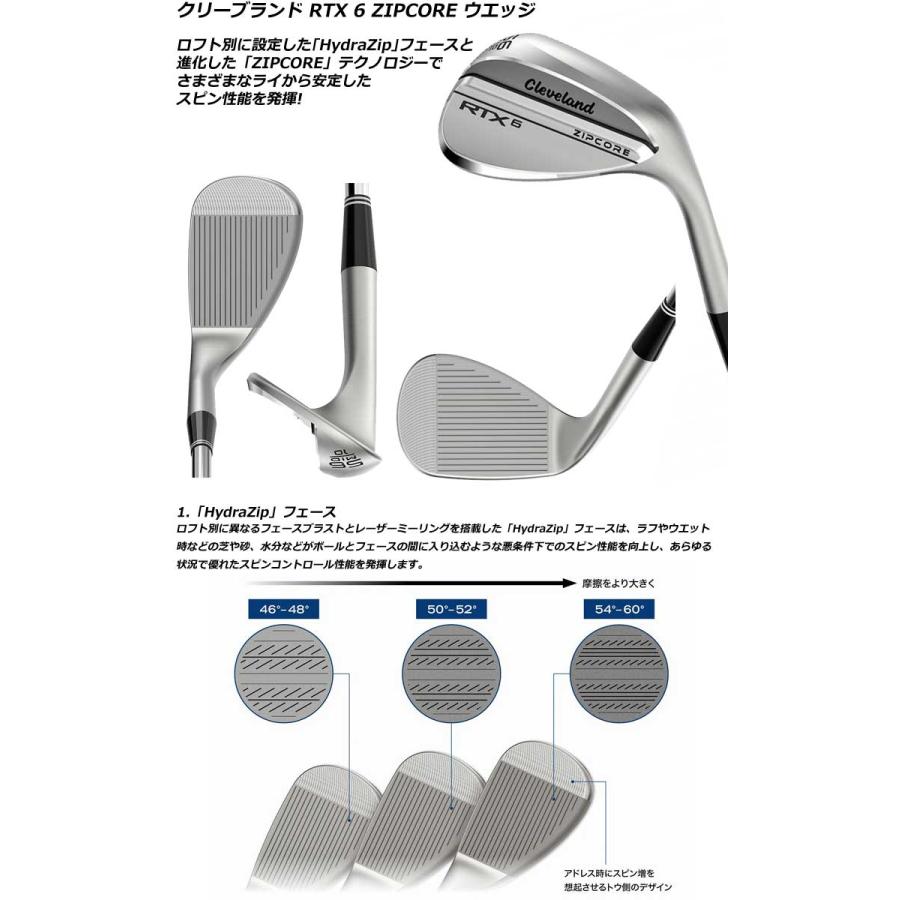 クリーブランド RTX 6 ZIPCORE ウエッジ ダイナミックゴールド 