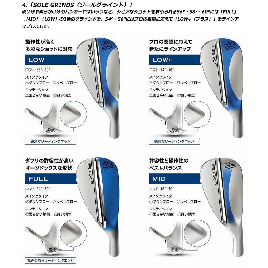 クリーブランド RTX 6 ZIPCORE ウエッジ ダイナミックゴールド スチールシャフト｜golfranger｜05