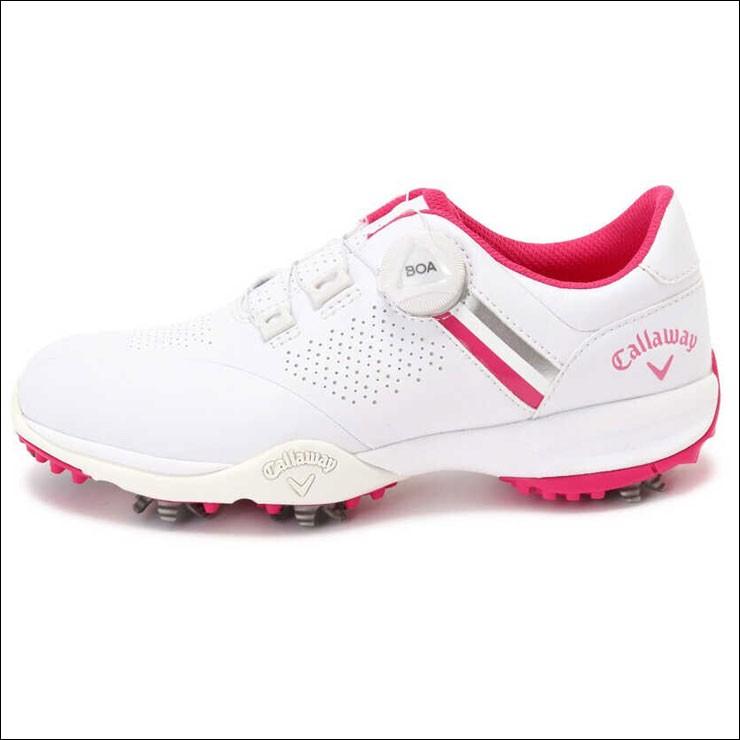 Callaway ゴルフシューズ AEROSPORTBOA WMホワイト/ピンク 楽天市場】キャロウェイ ゴルフシューズ ソフトスパイク