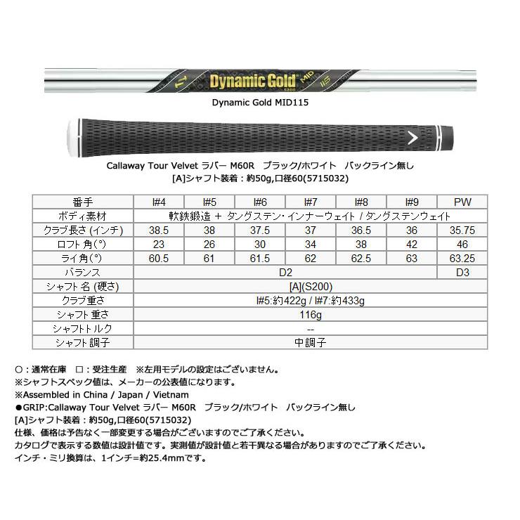 APEX（キャロウェイゴルフ） キャロウェイ APEX CB アイアン 6本セット