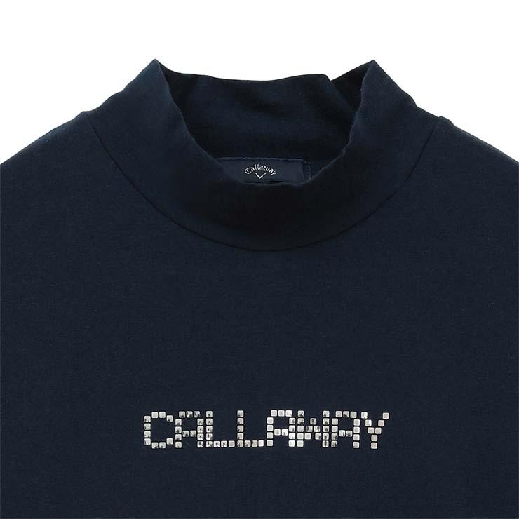 Callaway（キャロウェイ） メタリックロゴ モックネック 長袖シャツ