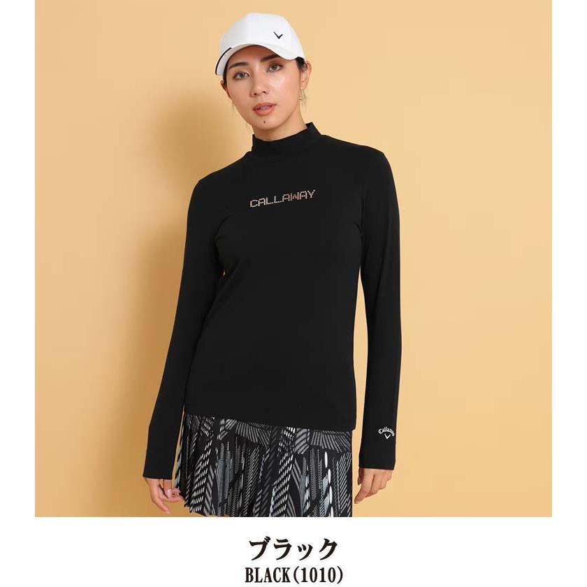 ✨未使用級✨希少色 callaway ゴルフウェア モックネック 長袖 Lサイズ Callaway（キャロウェイ） メタリックロゴ モックネック 長袖シャツ