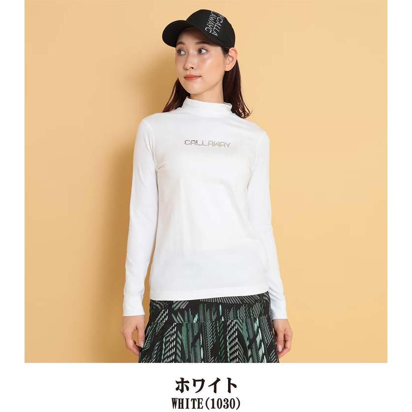 Callaway（キャロウェイ） メタリックロゴ モックネック 長袖シャツ