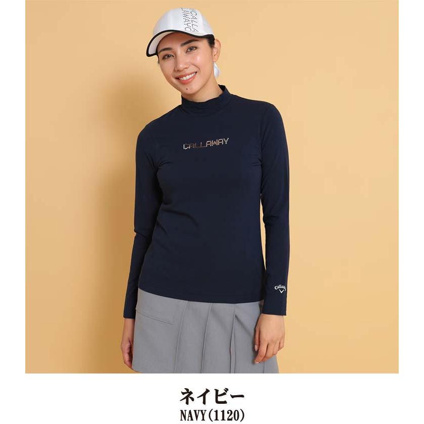 Callaway（キャロウェイ） メタリックロゴ モックネック 長袖シャツ