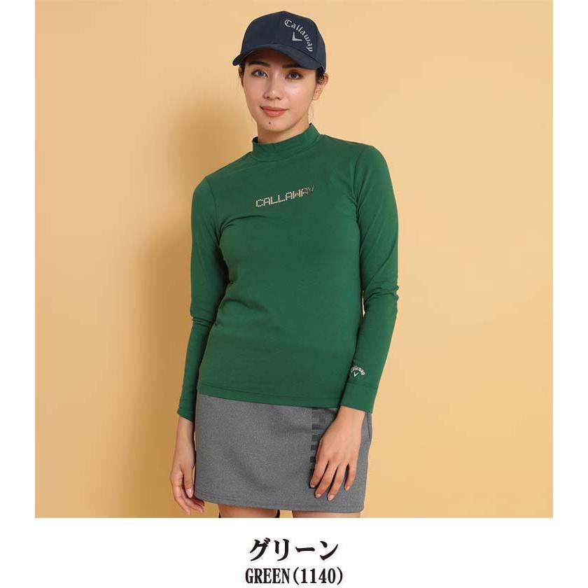 Callaway（キャロウェイ） メタリックロゴ モックネック 長袖シャツ