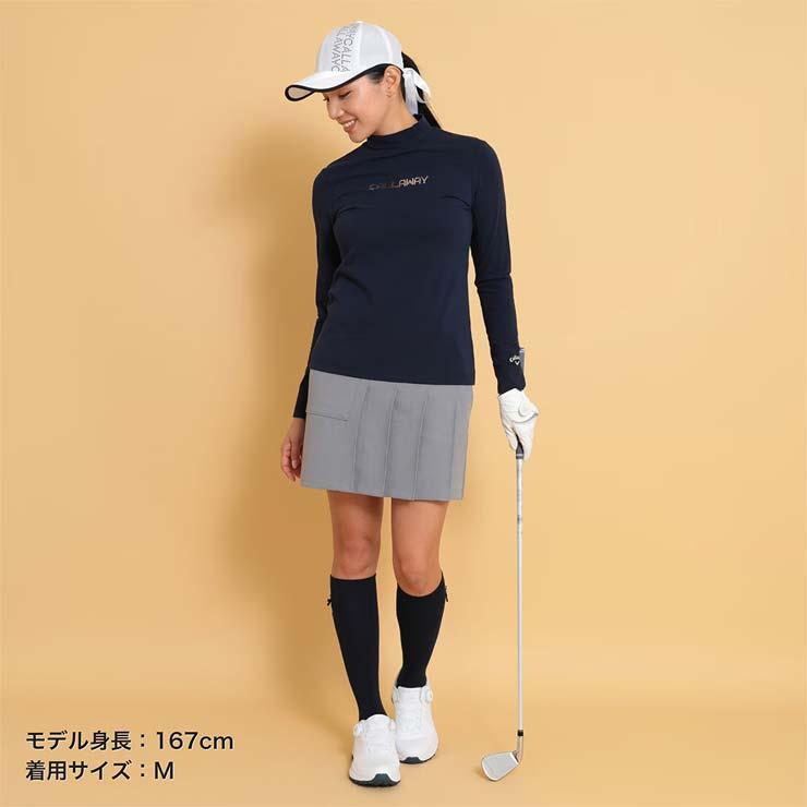 豪華11点！人気ゴルフウェアまとめ売り コーデ Callaway他 S.Ｍサイズ Callaway（キャロウェイ） メタリックロゴ モックネック 長袖シャツ
