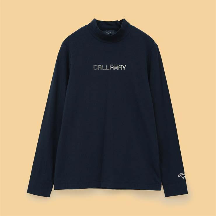Callaway（キャロウェイ） メタリックロゴ モックネック 長袖シャツ