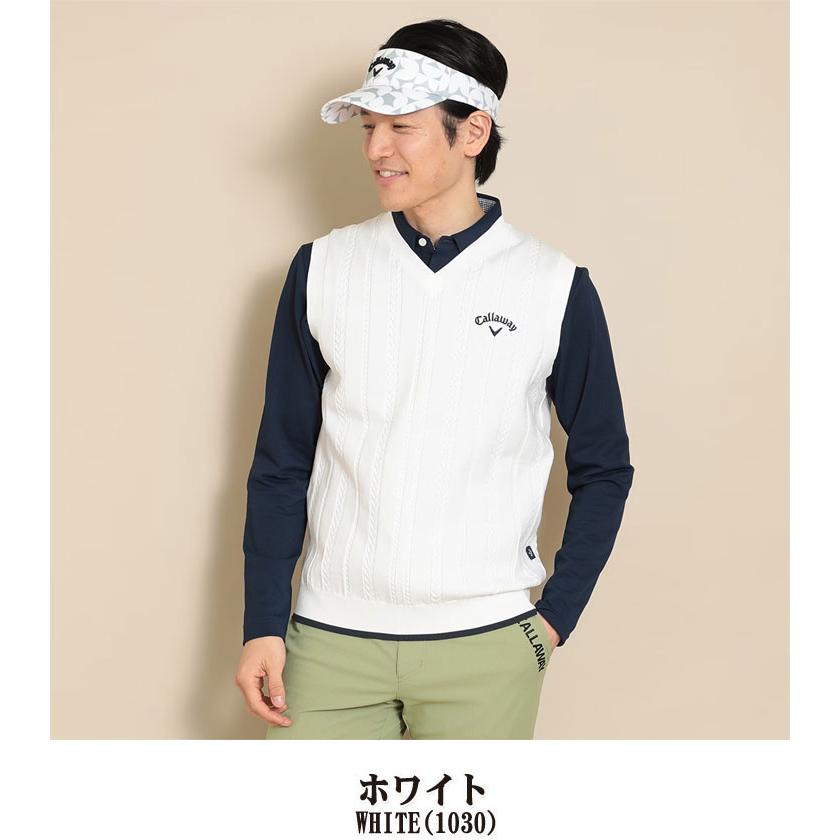 Callaway（キャロウェイ） メンズ ゴルフウェア メランジケーブル編み 
