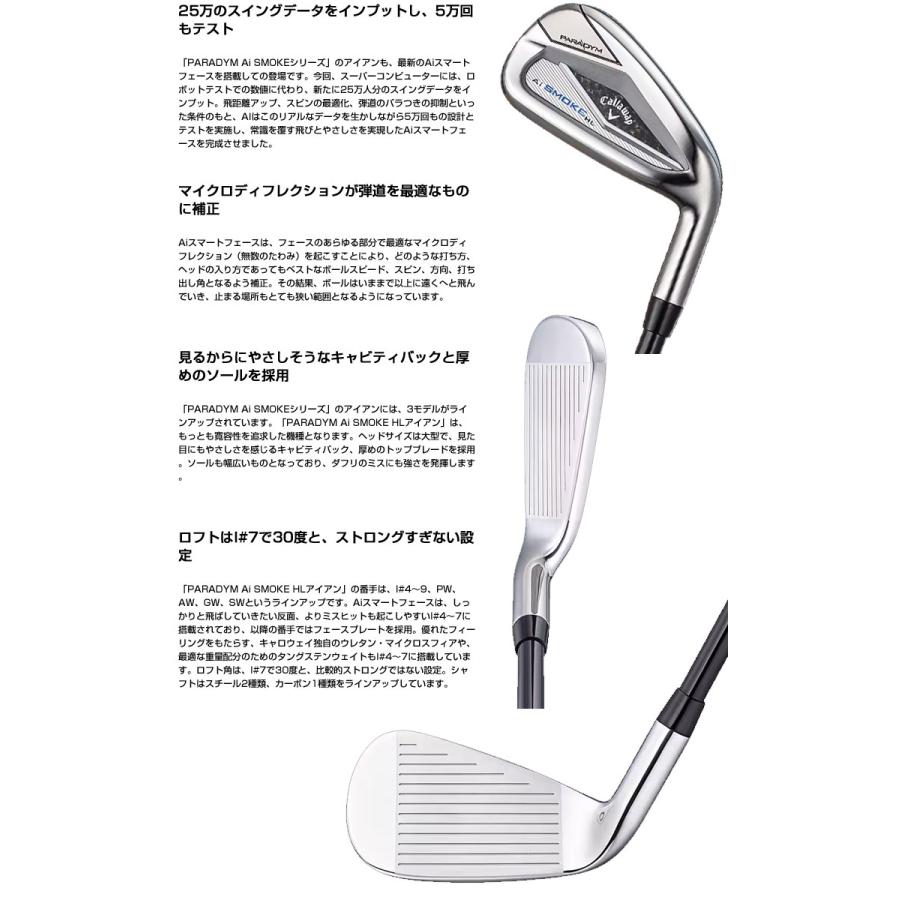 Callaway（キャロウェイ） PARADYM Ai SMOKE HL アイアン N.S.PRO