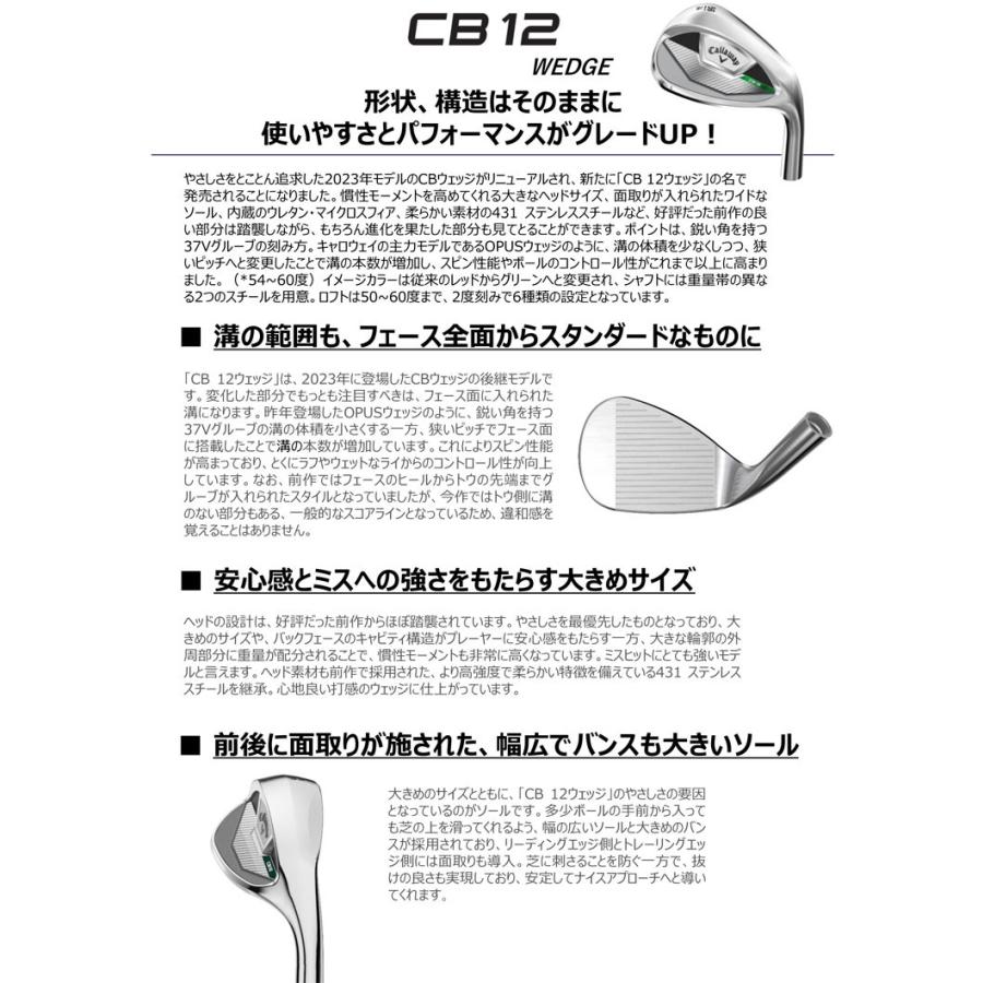 キャロウェイ CB 12 ウエッジ N.S.PRO Zelos 7 シャフト_1