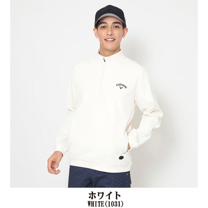 Callaway（キャロウェイ） ワッフル ハーフジップ モックネック 長袖