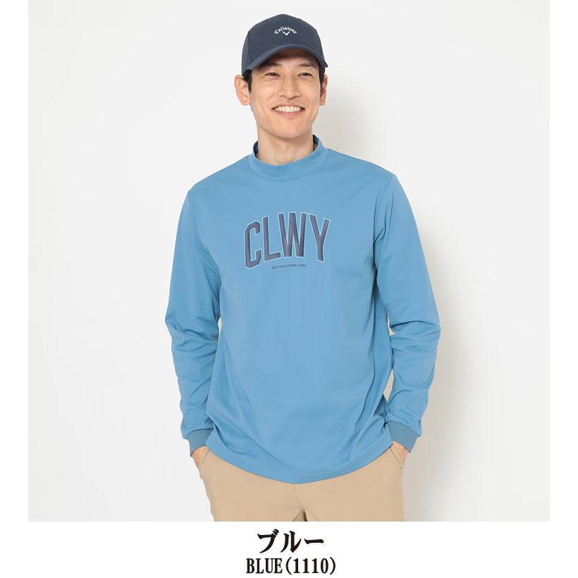 Callaway（キャロウェイ） CLWYロゴ スムース モックネック 長袖シャツ