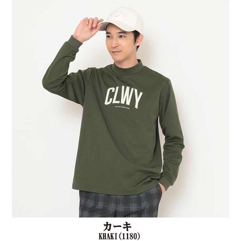 Callaway（キャロウェイ） CLWYロゴ スムース モックネック 長袖シャツ