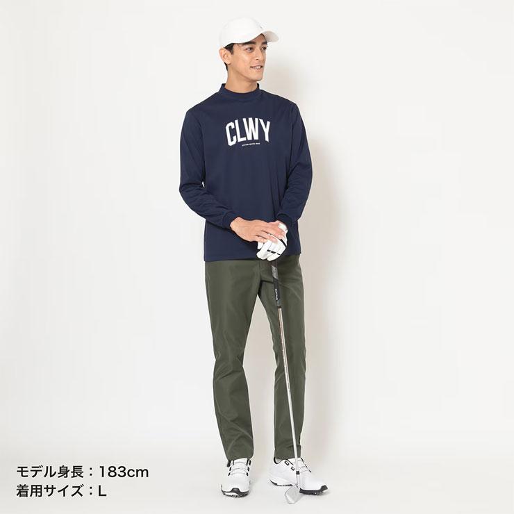 Callaway キャロウェイ CLWYロゴ スムース モックネック 長袖シャツ