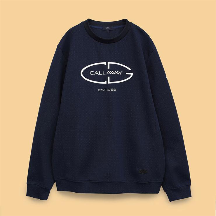 Callaway（キャロウェイ） ドットプリント クルーネック スウェット