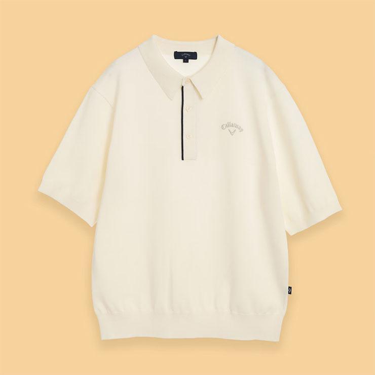 Callaway（キャロウェイ） 半袖 ニットポロシャツ ゴルフウェア メンズ