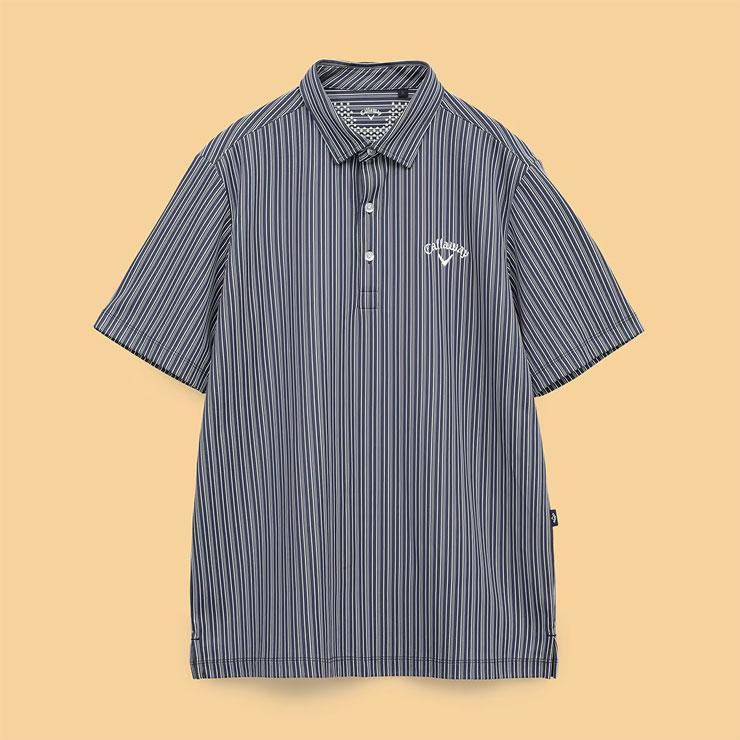 Callaway（キャロウェイ） ストライプジャカード 半袖 ポロシャツ