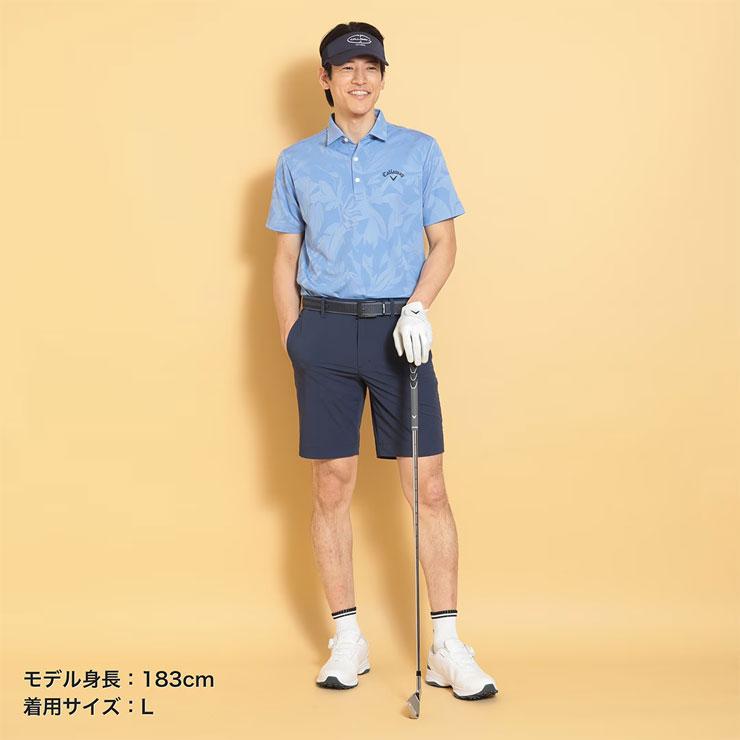 Callaway（キャロウェイ） フラワージャカード 半袖 ポロシャツ ゴルフ