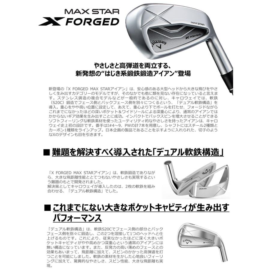 Callaway（キャロウェイ） 34％OFFクーポン対象 X FORGED MAX STAR