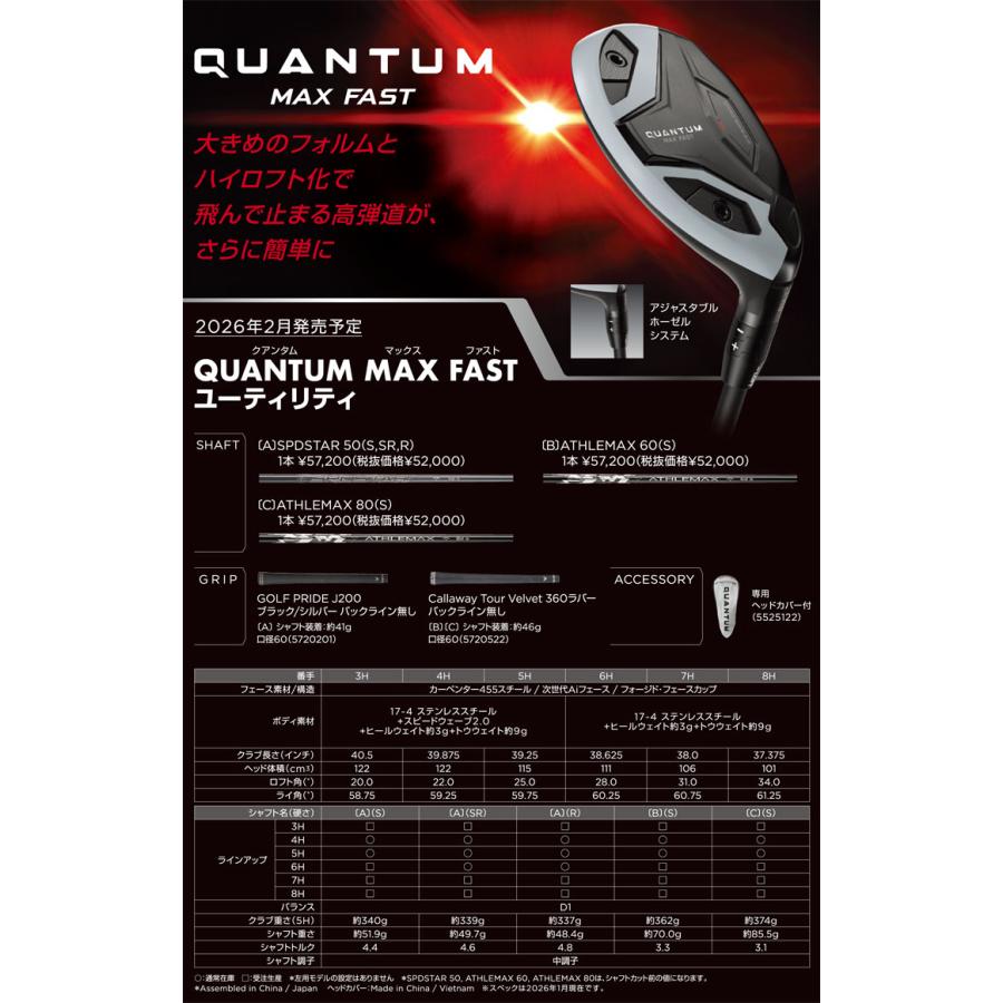 Callaway（キャロウェイ） 32％OFFクーポン対象 QUANTUM MAX FAST 