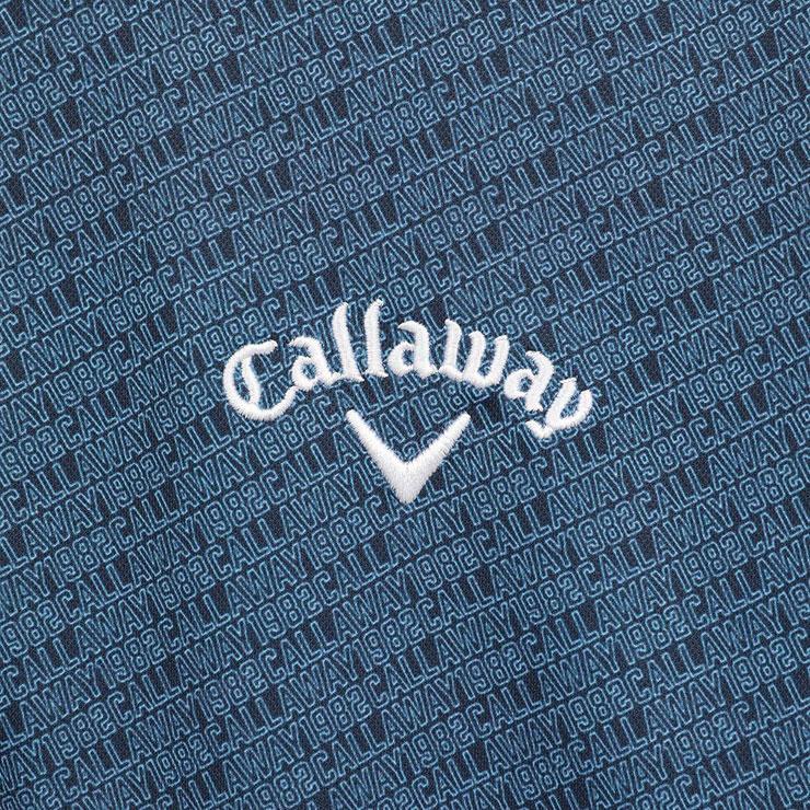Callaway（キャロウェイ） -3℃裏クール 総柄 ボタンダウン 半袖