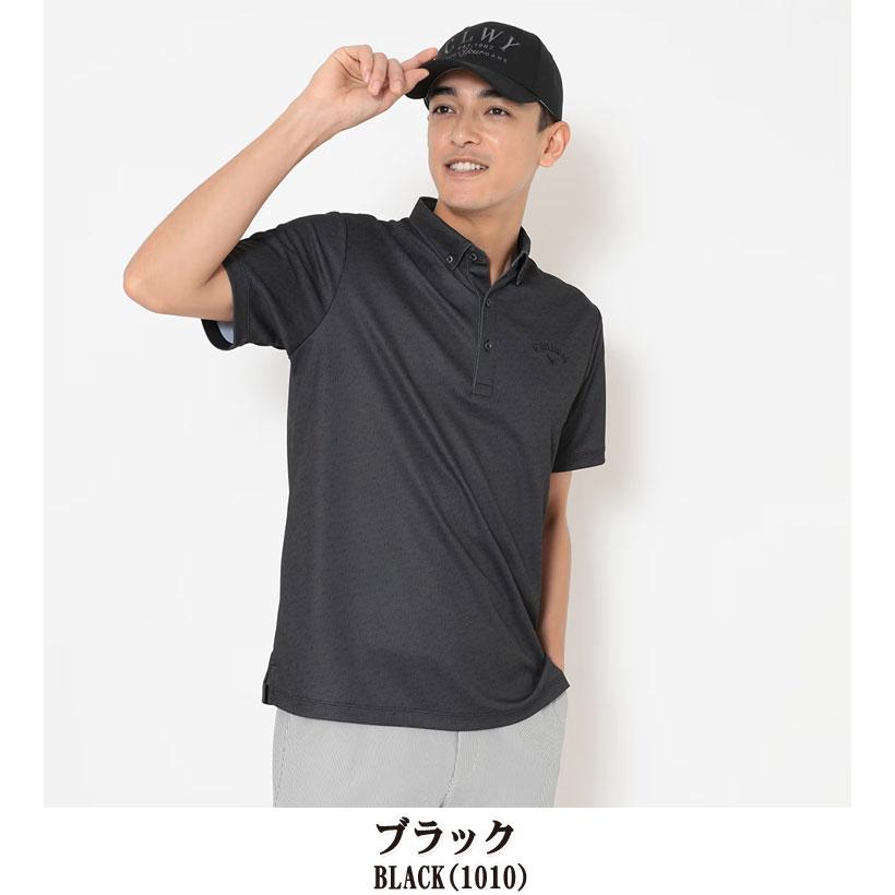 Callaway（キャロウェイ） -3℃裏クール 総柄 ボタンダウン 半袖