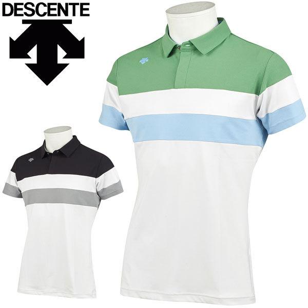 デサント ゴルフ ゴルフ メンズ ゴルフウェア 切り替えデザイン 半袖 吸汗 Uvケア性に優れ 肌触りの良いスムース素材と鹿の子を切り替えたデサント ゴルフらしい切り替えシャツ 素材はリサイクル素材を使用 Dc21fmsja01 デサント シャツ M O ポロシャツ Dc21fmsja01