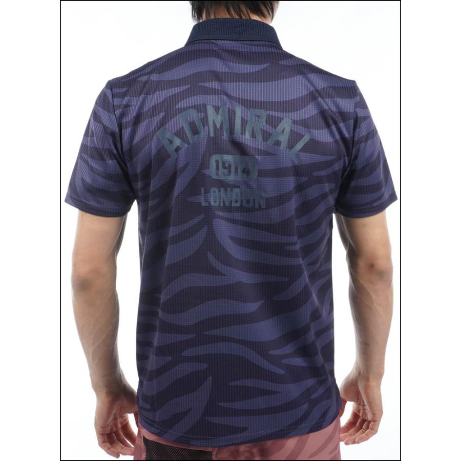 アドミラル　ポロシャツ Admiral Golf（アドミラルゴルフ） メンズ ウェア ゼブラ柄 半袖