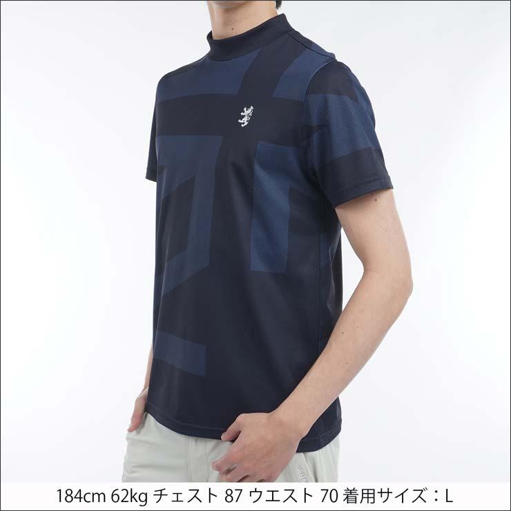 Admiral Golf アドミラルゴルフ UJプリント モックネック 半袖