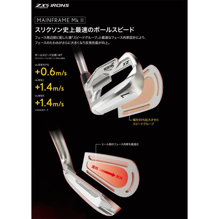 【のりくん】SRIXON ZX5 MKII アイアンNSPRO MODUS 中古】スリクソン ZX5 MkII アイアン N.S.PRO MODUS3 TOUR 105