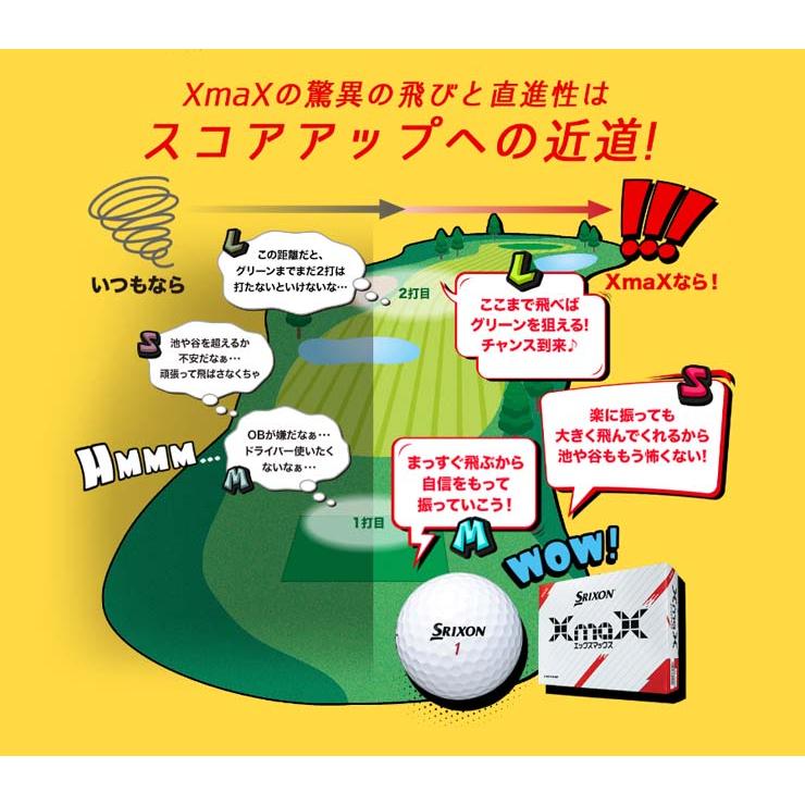 スリクソン XmaX ゴルフボール 1ダース [12球入り]｜golfranger｜10