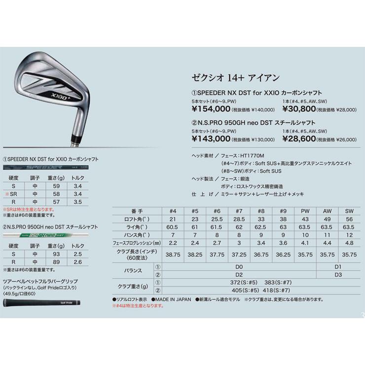 SRIXON 20％OFFクーポン対象 特注カスタムクラブ ゼクシオ 14+