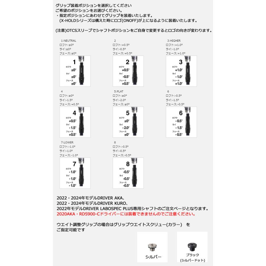 ONOFF（オノフ） 特注カスタムクラブ ドライバー用 OTCS シャフト単品