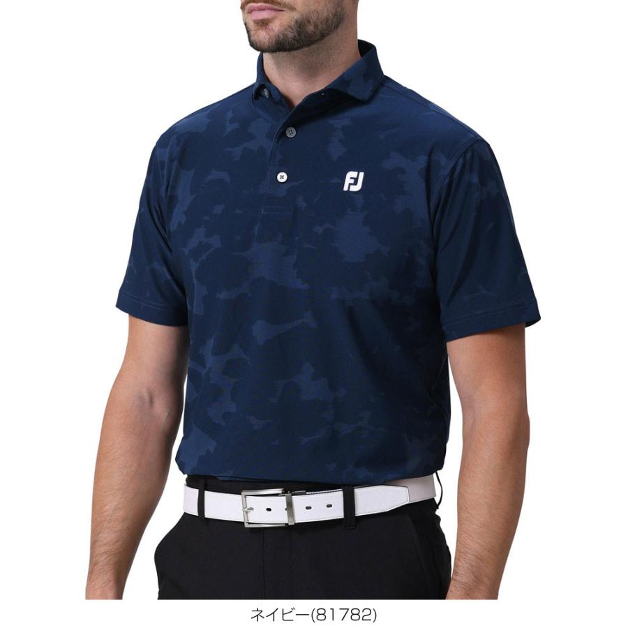 未使用　フットジョイ FOOTJOY ゴルフウエア メンズ 半袖ポロシャツ　L フットジョイ(FootJoy) ゴルフウェア ポロシャツ 半袖 スプレー