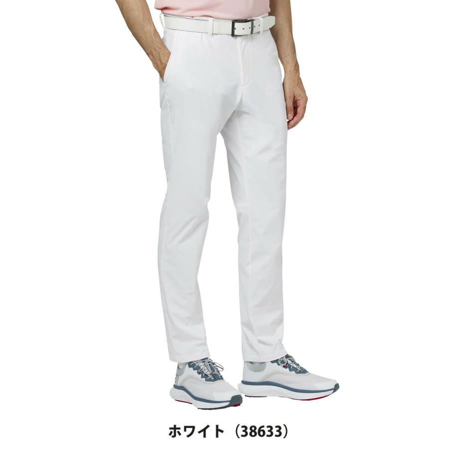 Foot Joyフットジョイ テーパードパンツ ゴルフウェア ホワイト 撥水 FootJoy（フットジョイ） 2重織 ロングパンツ ゴルフウェア メンズ