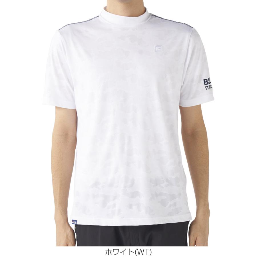 FILA GOLF フィラゴルフ メッシュジャガード カモ柄 モック FILA GOLF フィラゴルフ メッシュジャガード カモ柄 モック
