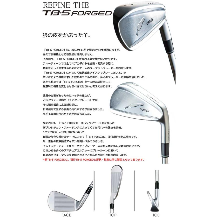 FOURTEEN（フォーティーン） TB-5 Forged 左用 アイアン FS-90i