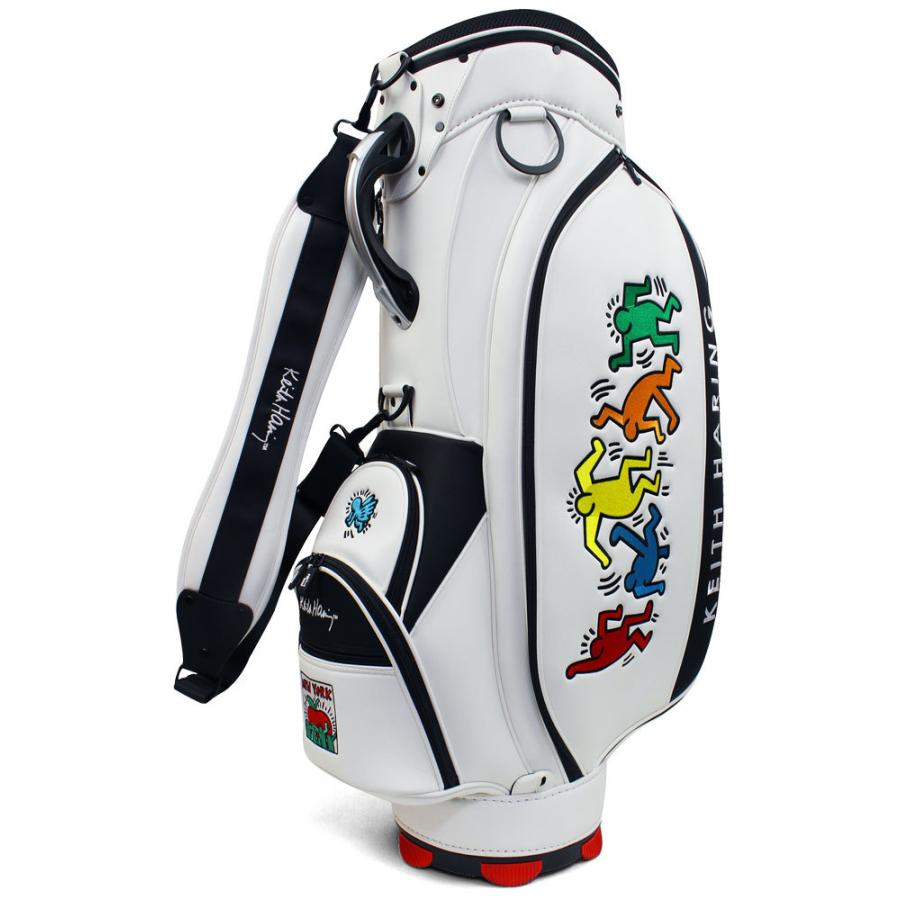 キースヘリングゴルフバックキャディバッグキースヘリングゴルフ 白