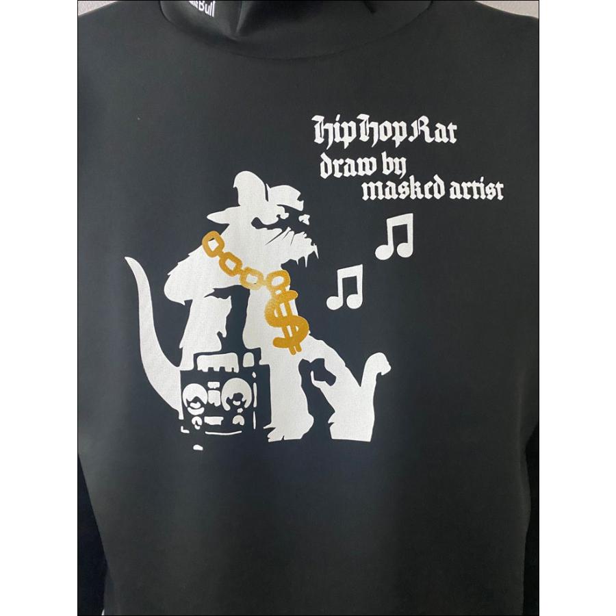 Bull&Bull Brandalised コラボ ゴルフウェア Hip Hop Rat モックネック 長袖シャツ M080-12535 2023年秋冬モデル S-XL｜golfranger｜10