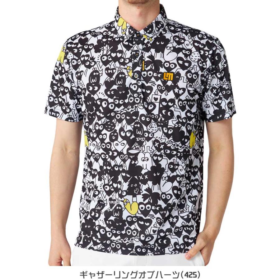 LOUDMOUTH ラウドマウス ゴルフ プレミアムカノコ 総柄 半袖 LOUDMOUTH ラウドマウス ゴルフ プレミアムカノコ 総柄 半袖