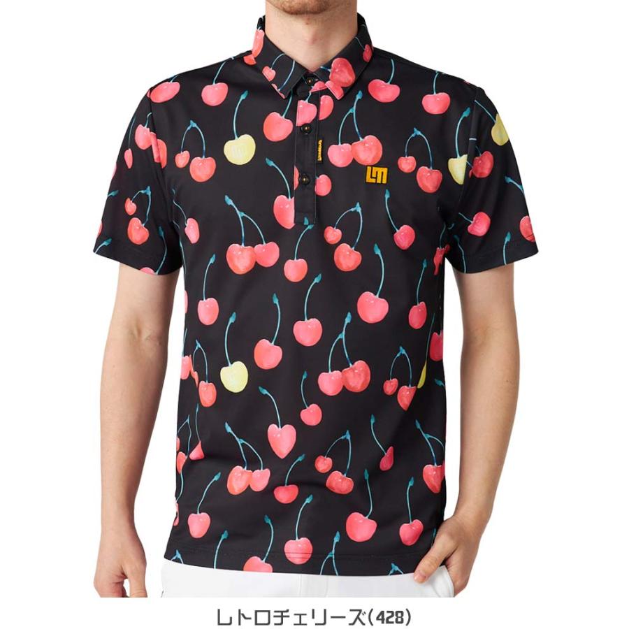 LOUDMOUTH ラウドマウス ゴルフ プレミアムカノコ 総柄 半袖 LOUDMOUTH ラウドマウス ゴルフ プレミアムカノコ 総柄 半袖