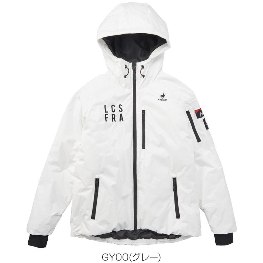 ルコックスポルティフ ゴルフ メンズ ウェア NANGA コラボ オーロラテックス フルジップ ダウンジャケット QGMUJK08 2022年秋冬モデル M-LL ゴルフ HEAT NAVI はっ水 防風 ポリエステル ダウン